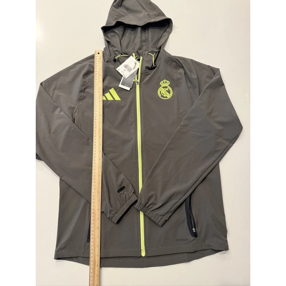 Adidas Real Madrid Tiro 25 Competition Vis Tech Travel Jacket Men M JV5322